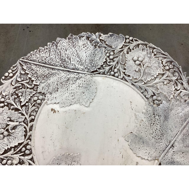 Moroccan Carved & Painted Table For Sale - Image 4 of 8