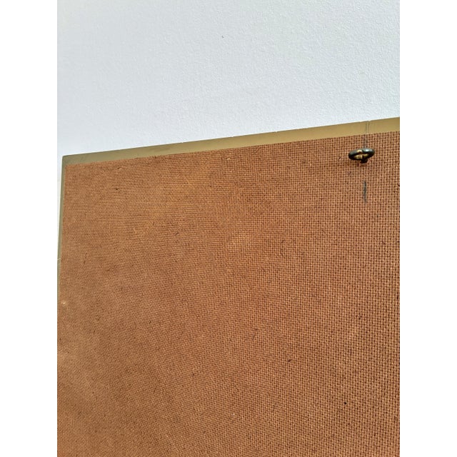 Vintage Spanish Venetian-Style Wall Mirror, Rectangular, Brass, 1980s Hollywood Regency For Sale - Image 10 of 10