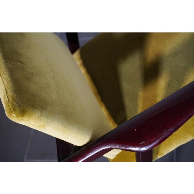 Luisa-Style Armchairs in Oil-Coloured Velvet by Franco Albini, 1950s, Set of 2 For Sale - Image 15 of 17