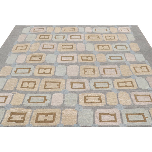 Hand-knotted in wool, this 8x10 Swedish rug from our “High” texture named for its high-and-low approach to Swedish...