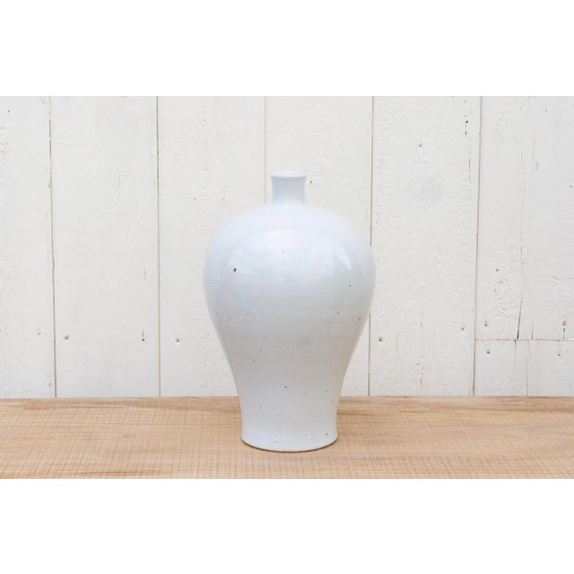 Asian Elegant White Porcelain Jar For Sale - Image 3 of 8