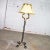 Monumental Neoclassical Style Iron Floor Lamp With Acanthus Leaf Design & Parchment Shade For Sale - Image 6 of 13