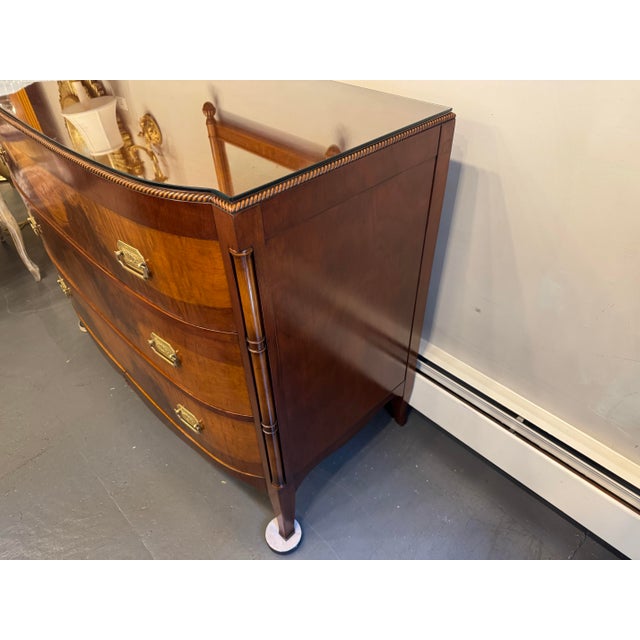 1940s Vintage Berkey and Gay Crotch Mahogany Chest of Drawers For Sale In Boston - Image 6 of 12