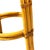 Yellow Restored MCM Single Stand Arched Rattan Bar Stool W/ Bark Cloth Seat, Pair For Sale - Image 8 of 8