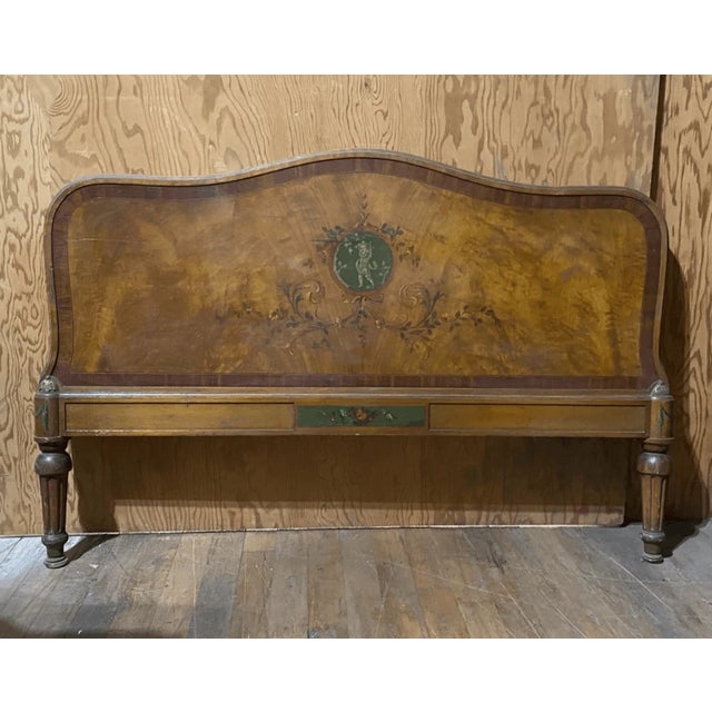 Late 19th Century Antique French Style Children’s Bed Headboard For Sale - Image 5 of 11