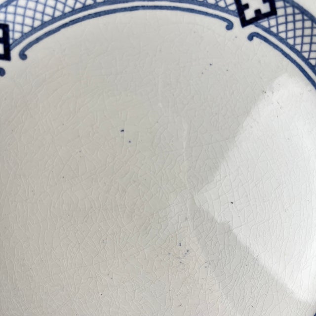 Round Jane Model Platter from KG Lunéville, 1890s For Sale - Image 6 of 12