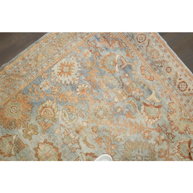 Blue Antique Zabihi Collection Persian Mahal Light Blue Field Rug - 7' x 10' For Sale - Image 8 of 12