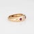 Ruby Diamond Band Size 7 Vintage 14k Yellow Gold Ring Estate Stacking Jewelry For Sale - Image 4 of 7