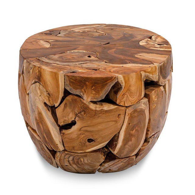 Contemporary Oval Teak Root Coffee Table For Sale - Image 3 of 5