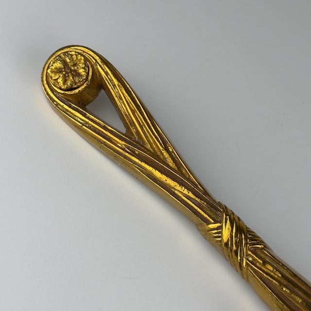 Large Bronze Wall Candle Sconce, France, 1950s For Sale - Image 4 of 18