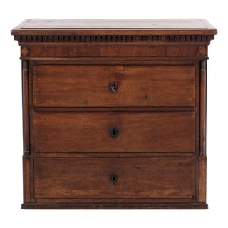 Louis XVI Chest of Drawers with Dentil Moulding and Side Columns, 1760 For Sale