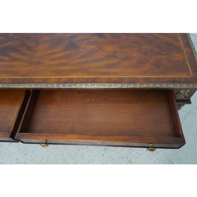 Theodore Alexander Theodore Alexander Molitor Regency Mahogany Writing Desk For Sale - Image 4 of 12