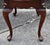 Queen Anne Thomasville Cherry Wood Table Vintage Queen Anne Oval Side End Pull Out Shelf For Sale - Image 3 of 12