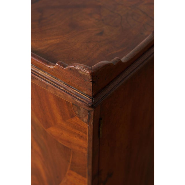 Georgian Inlay Mahogany Night Cabinet With Tray Top (C. 1850) For Sale - Image 9 of 16