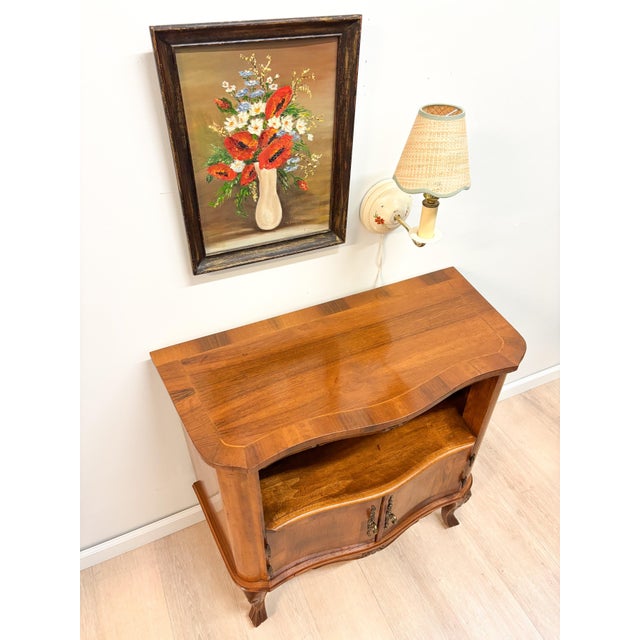 Vintage French Provincial Walnut Side Cabinet / Nightstand For Sale In San Francisco - Image 6 of 9