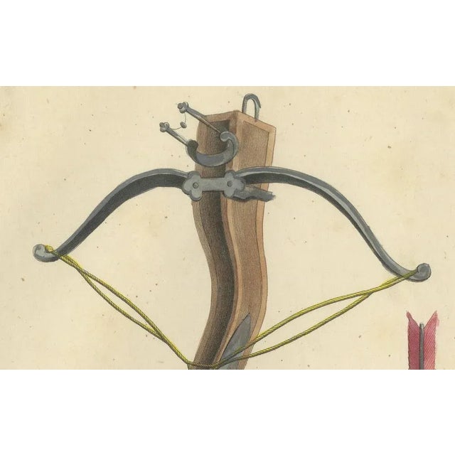 Mid 19th Century Medieval Crossbow, 1842, Paper For Sale - Image 5 of 6