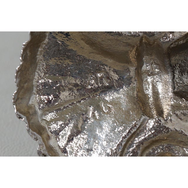 French Art Deco Nickeled Bronze & Tulip Glass Wall Sconces by Muller Freres 1930s - A Pair For Sale - Image 10 of 11