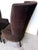 Pair Custom Mogul Los Angeles Espresso-Brown Velvet High-Back Wing Chairs For Sale - Image 12 of 16