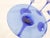 1950s Vintage Blue Wine Glasses attributed to Luminarc, France, 1960s, Set of 5 For Sale - Image 5 of 6