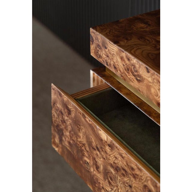 Okumé Plywood Isola Console Table by Dainelli Studio Atelier For Sale - Image 4 of 9