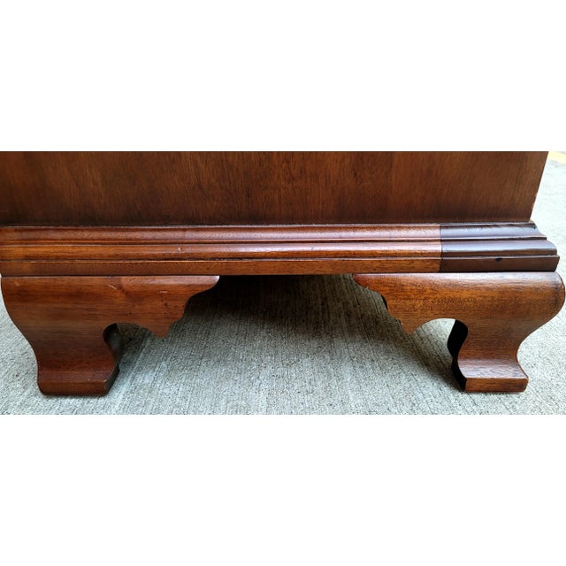 Brown Treasures From SPNEA's Homes 4 Drawer Blockfront Mahogany Goddard Chest For Sale - Image 8 of 11