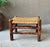 Rustic Chic Mid 20th-Century Hickory Wood & Handwoven Double Twill Plaited Cane Bench For Sale - Image 9 of 18
