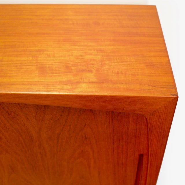 Randers Møbelfabrik Danish Teak Highboard With Bar Designed by Harry Østergaard For Sale - Image 13 of 17