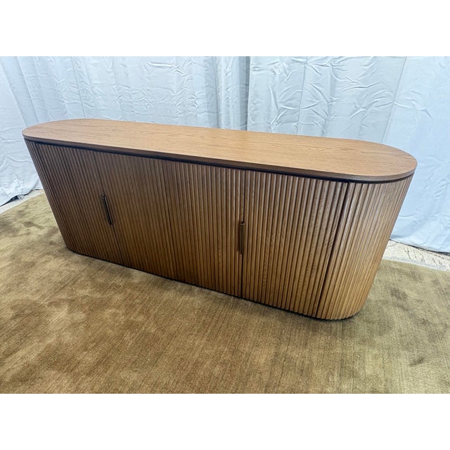 Contemporary Rh Byron 84" Sideboard Natural Oak Designed by Harrison & Nicholas Condos For Sale - Image 3 of 18