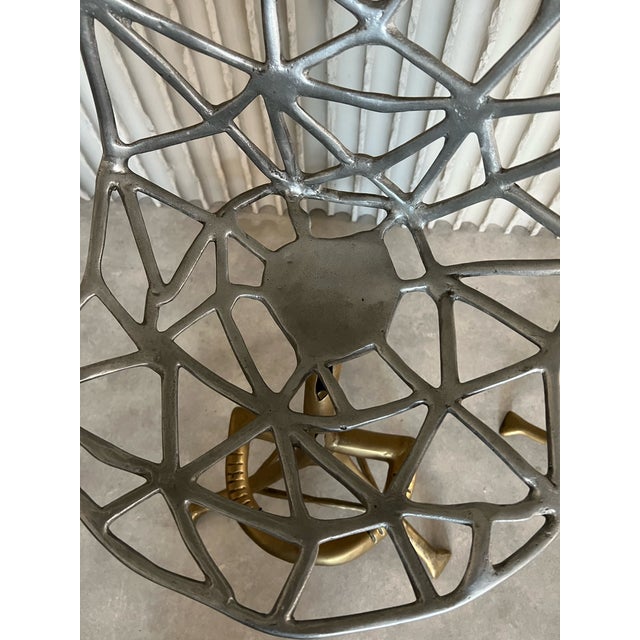 Gold Sculptural Barstools by David Marshall, 1970s, Set of 2 For Sale - Image 8 of 9