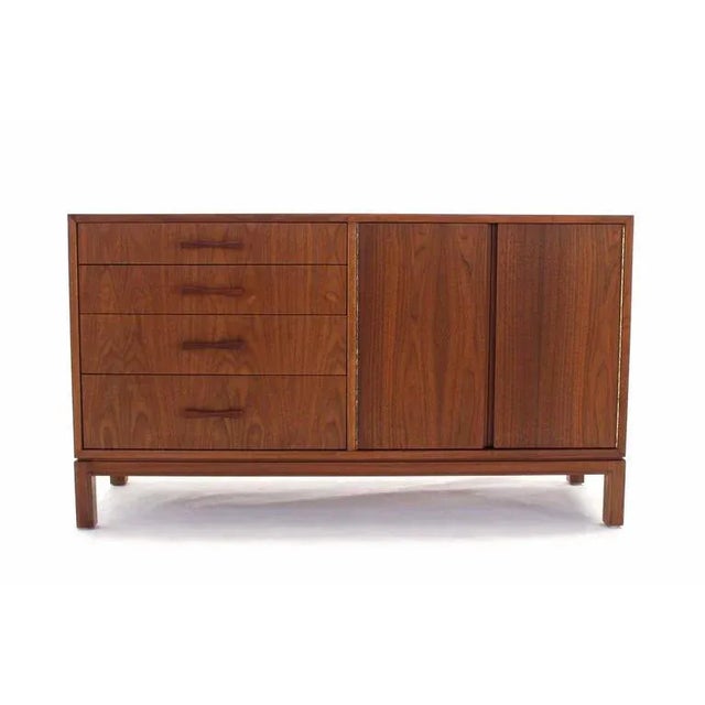 Mid 20th Century Mid-Century Modern Oiled Walnut Sideboard For Sale - Image 5 of 7