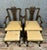 Brown English Mahogany Armchairs with Ottomans, Set of 4 For Sale - Image 8 of 8