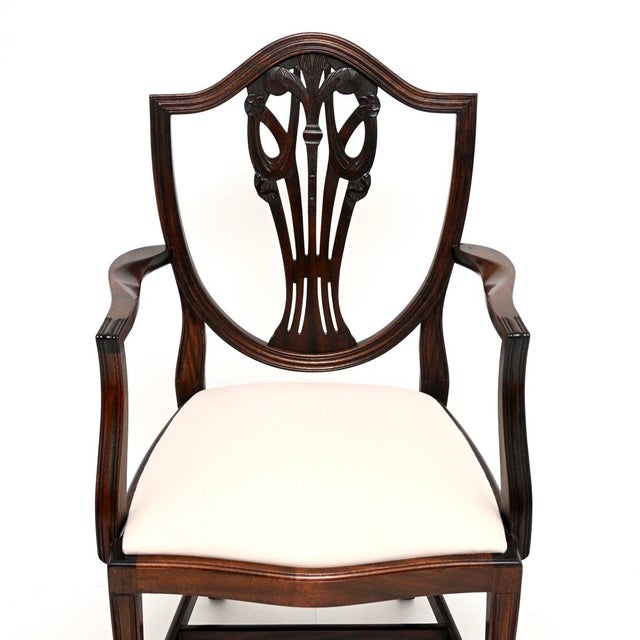 Shield Back Dining Chairs, 1930, Set of 10 For Sale - Image 9 of 11