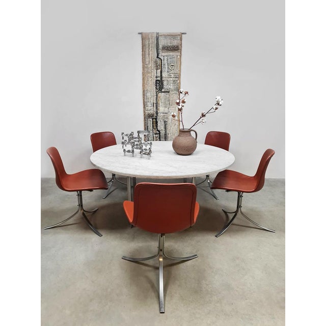 Vintage Danish Dining Chairs PK9 by Poul Kjaerholm for Fritz Hansen, 1990s, Set of 5 For Sale - Image 3 of 9