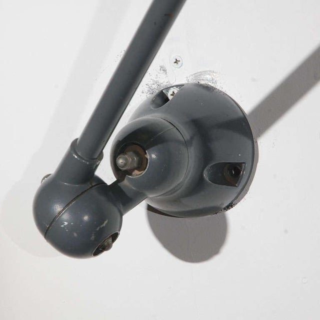 Vintage original Jielde factory industrial metal lamp made in Lyon France circa 1950 Original Jielde task lamps with clamp...