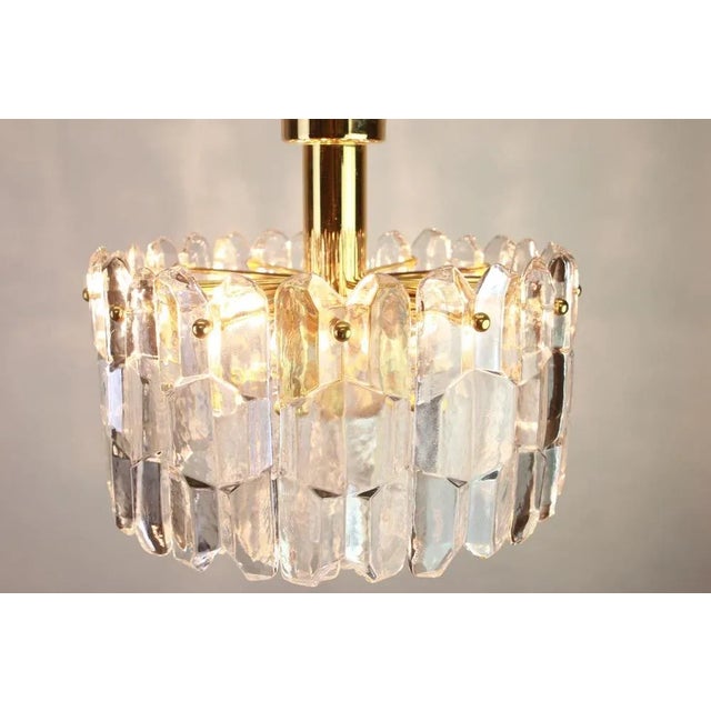 Brass and Murano Glass Light Fixture Palazzo from Kalmar, Austria, 1970s For Sale - Image 4 of 16