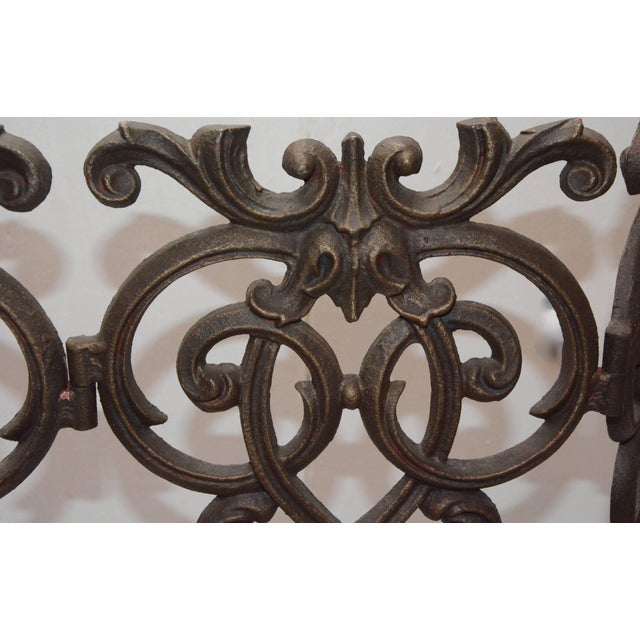 Victorian Victorian Cast Iron Fireplace Screen For Sale - Image 3 of 8