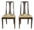 Pair of Vintage Mid-Century Modern High-Back Cane Dining Chairs, Stamped Denmark For Sale