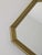 Gold Vintage Mirror in Wooden Gilded Frame Beveled Shape, 1975 For Sale - Image 8 of 12