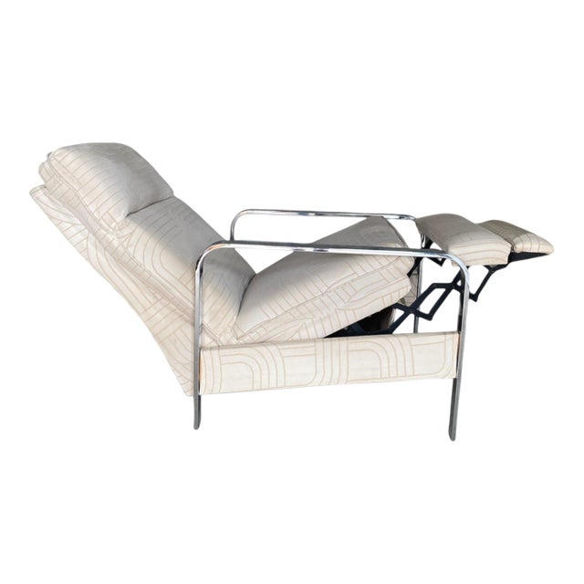 Vintage Mid Century Milo Baughman Design Institute of America Recliner Lounge Chair For Sale