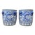 Contemporary Large Chinoiserie Coastal Blue & White Planters - a Pair For Sale