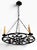 Gothic Antique Gothic Hand-Forged Wrought Iron Corona Four Light Chandelier For Sale - Image 3 of 12