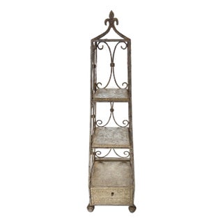 Vintage Pagoda Shaped Etagere For Sale