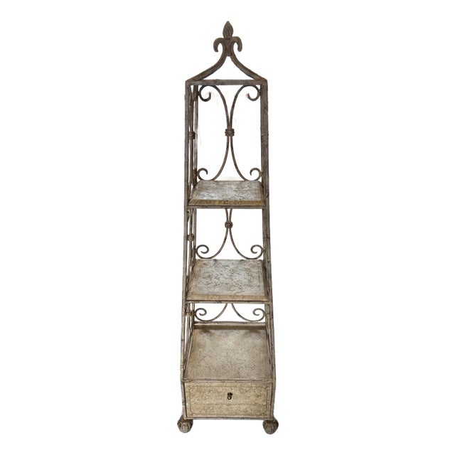 Vintage Pagoda Shaped Etagere For Sale
