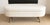 Contemporary Storage Bench ottoman with custom upholstery in Plush Boucle fabric, adding texture and sophistication. It...