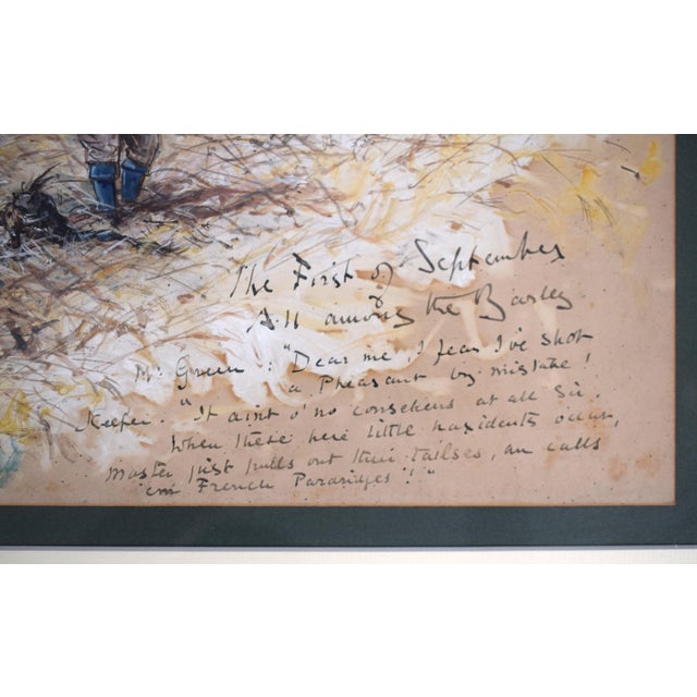 Traditional The First of September All Among the Barley Watercolour by Finch Mason For Sale - Image 3 of 6