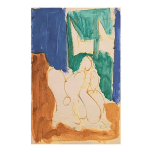 'Woman Seated' by Victor Di Gesu, Paris, Louvre, Académie Chaumière, Los Angeles County Museum of Art, San Francisco Art Association