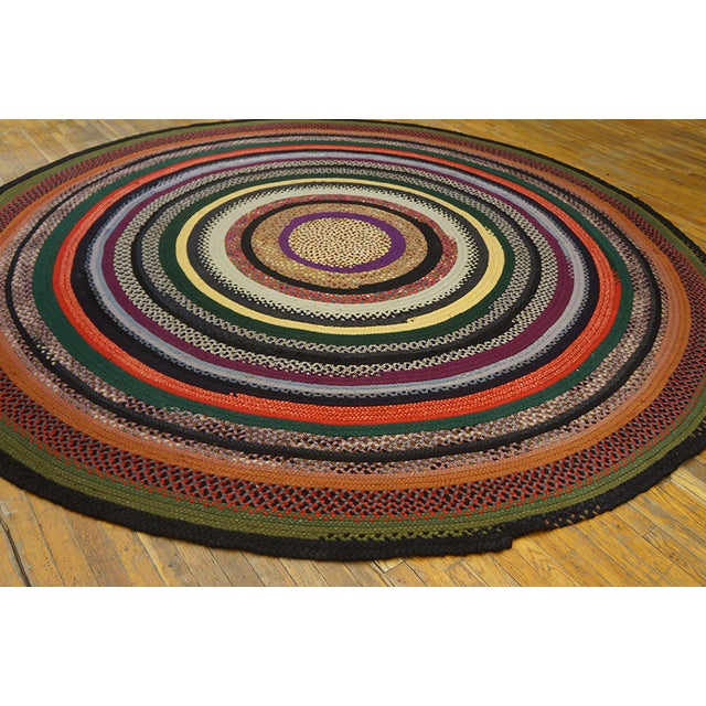 Antique American Braided Rug 10'0" X 10'0" Chairish