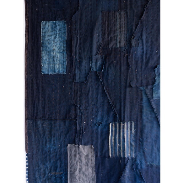 Japanese Antique Rag "Boro" 1800s-1860s / Abstract Art Wabi Sabi For Sale - Image 6 of 15