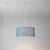 2020s Stretch 18"d Swag Lamp - Turquoise Linen Drum Shade, Plug-In, Dimmable, Bulb Included For Sale - Image 5 of 6