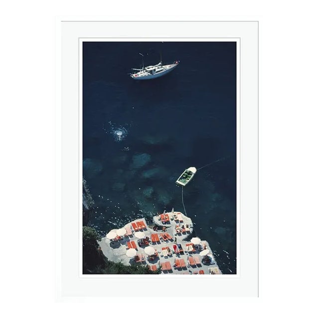 Hotel Il San Pietro 1979 by Slim Aarons Brown Framed C-Print For Sale